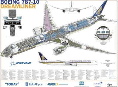 Boeing 787-10 Dreamliner Poster