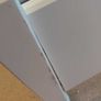 White wooden bed frame with slatted base Image 3