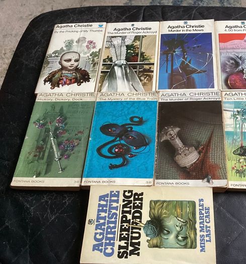 Vintage Agatha Christie Crime Fiction Book Bundle