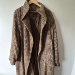 Fab Oska Brown Tweed Coat Sz 3 bb