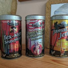 Set of 3 Vintage-Style Spice Tins (Kitchen decor)