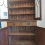 Early to mid 20th century Irish inlaid mahogany Glazed cabinet / bookcase Image 3