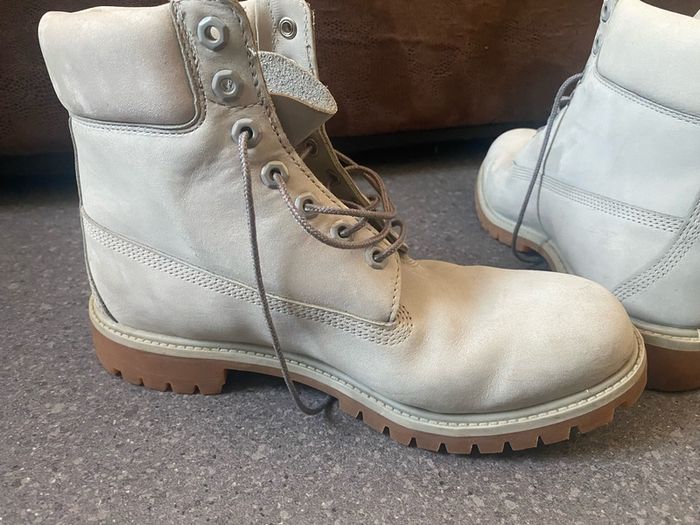 Timberland 6 Inch Premium Boots Waterproof Boots Men Lace up Boots A1GAU Grey UK10