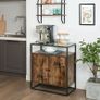 New Vintage Storage Cabinet WIth Glass Top - FREE P&P Image 4