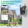 2K 6K 9MP HD IP Camera Outdoor Three-Lens External WiFi Camera 4K 8MP Dual Screen Security PTZ Cam Auto Tracking Surveillance iCSee Image 6