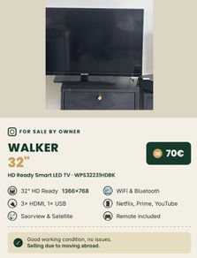 Walker 32' Hd Ready Smart Led Tv