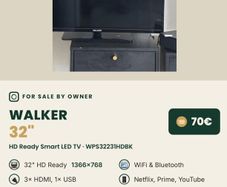 Walker 32' Hd Ready Smart Led Tv