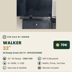 Walker 32' Hd Ready Smart Led Tv
