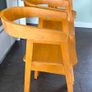 3 solid wood bar stools. Image 3