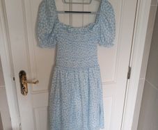 Floral summer dress size L with sleeve