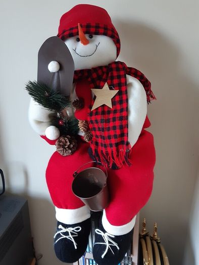 Plush Weighted Snowman
