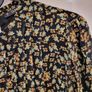 Black and Green Floral Blouse Image 2