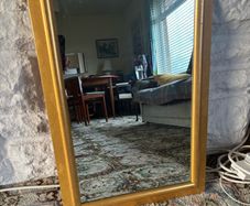 gold framed mirror