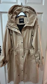 Zara Trench Coat With Hood