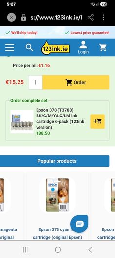Epson cartridges