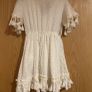 Girls cream tassel dress Image 6