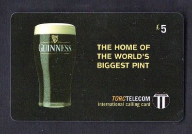 1990s Torc Telecom IR5 Guinness The Home of The World's Biggest Pint Callcar Used