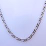 Heavy Sterling Silver Figaro style Link Chain, in sterling, stamped 925,  Figaro style chain length 18" / 7,17g Image 2