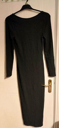 Textured Black Maxi Dress BRAVE SOUL London Size UK 8
