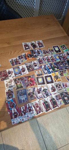 Aston Villa football card stickers Watkins Auto