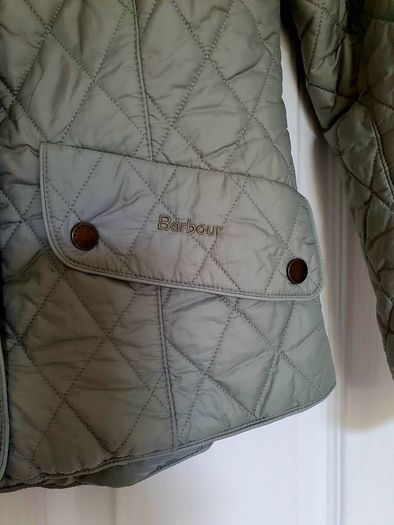 Green Barbour Waisted Jacket with pockets