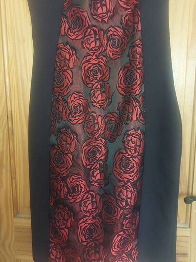 Marc Angelo red and black floral dress (free post)