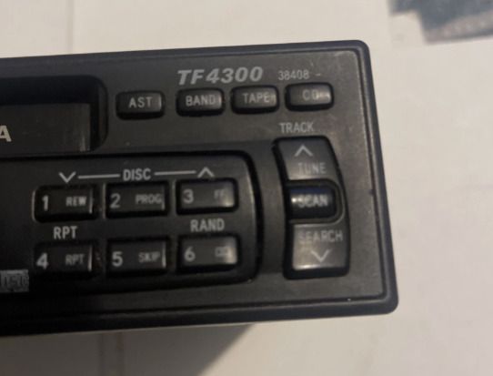 Toyota TF4300 Single DIN Vintage Radio Cassette Player