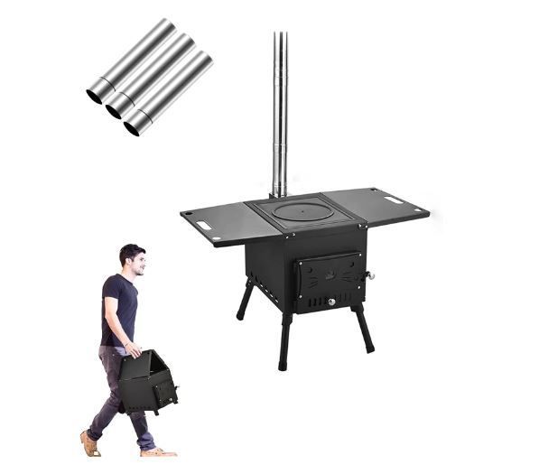 Camping Stove Cast Iron Hot Tent Wood Stove