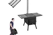 Camping Stove, Tent Stove for Camping, Cast Iron Outdoor Stove, Portable Wood Stove, Tent Stove, Hot Tent Stove, Wood Stove (Size: Large)
