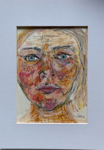 Original Art Original Drawing Portrait Irish Art