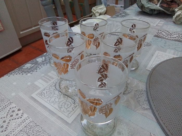 Vintage Libbeys Frosted Glasses