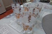 Vintage Libbeys Frosted Glasses