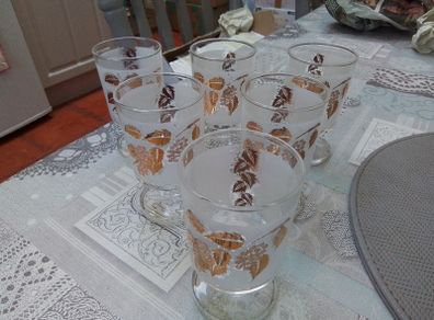 Vintage Libbeys Frosted Glasses
