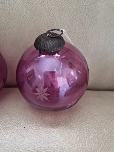 vintage glass baubles