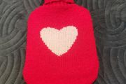 Small Hot water bottle with heart