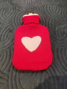 Small Hot water bottle with heart