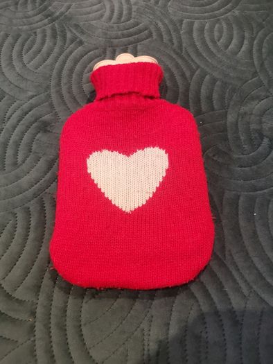 Small Hot water bottle with heart