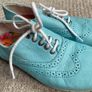 Petasil girls leather shoes size 12 or 31 turquoise Image 6