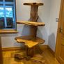 wooden table and lamp set Image 6