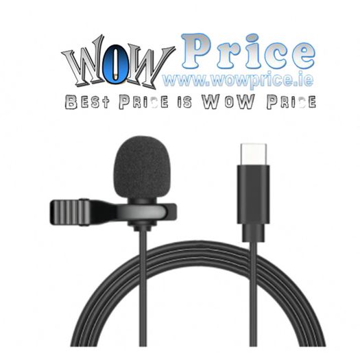 08547 1.5m Lavalier Microphone Clip Type C