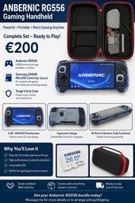 Anbernic RG556  Samsung 256GB MicroSD  Case