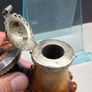 Antique Carved Meerschaum Pipe With Ornate Silver Mounts Image 3