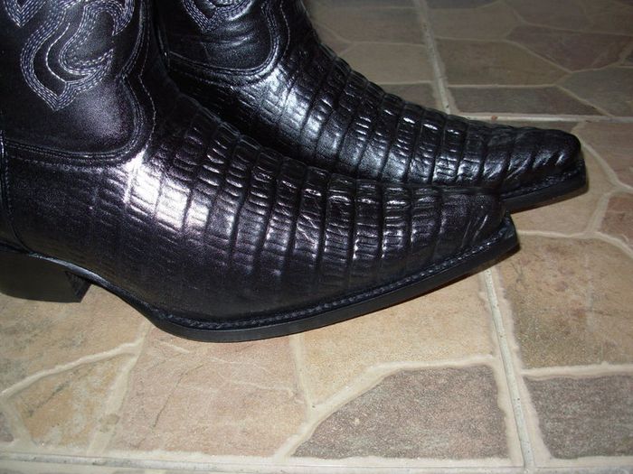 Oryginal Mexico Grinders black crocodile cowboy western work cowboy boots