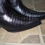 Oryginal Mexico Grinders black crocodile cowboy western work cowboy boots Image 3