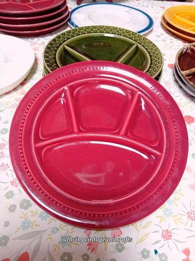 Vintage Fondue Plates