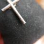 Vintage Sterling Silver 925 Rose Cross Pendant on Chain 4,2g length - 17" Image 4