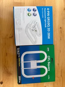2x4 New Vertical Light Bulbs