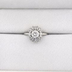 Ballerina Snowflake Diamond Ring