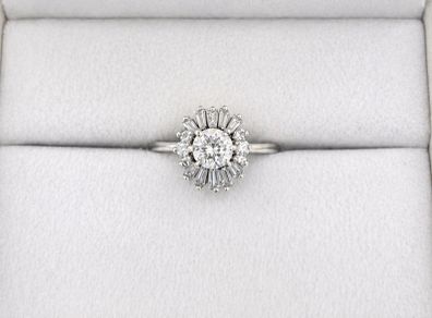 Ballerina Snowflake Diamond Ring