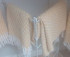 Throws mustard patterned price for all 4